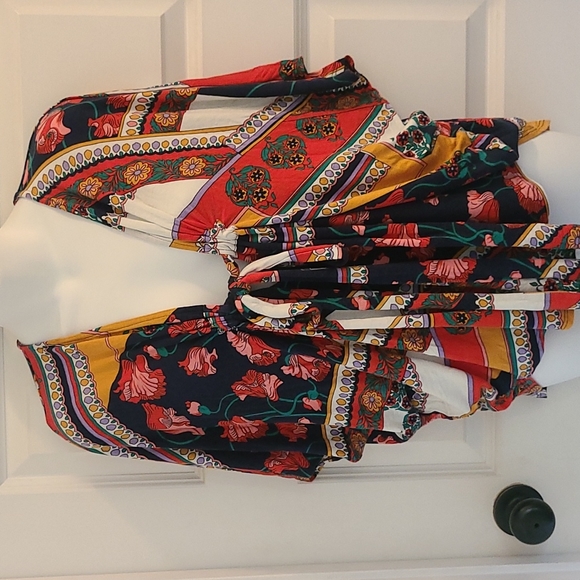 Voom by Joy Han Tops - Voom by Joy Han Top Floral Front Tie Boho